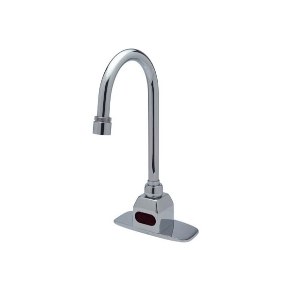 Zurn Z6920-XL-CP4-MT AquaSense Battery Powered Gooseneck Faucet, Mixing Tee, 4'' Cover Plate Z6920-XL-CP4-MT - main